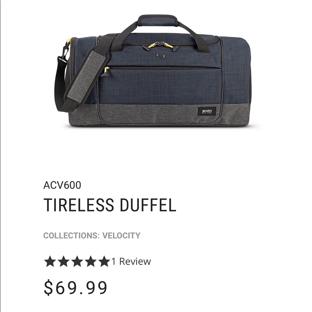 🏃‍♂️ Solo New York Velocity Duffel Bag🏃‍♂️